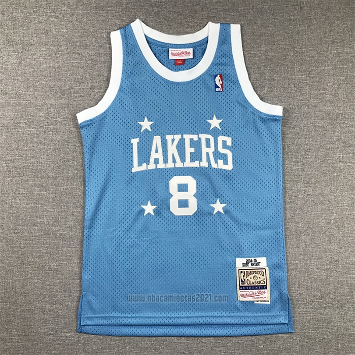 Camiseta Nino Los Angeles Lakers Kobe Bryant #8 Mitchell & Ness 2004-05 Azul